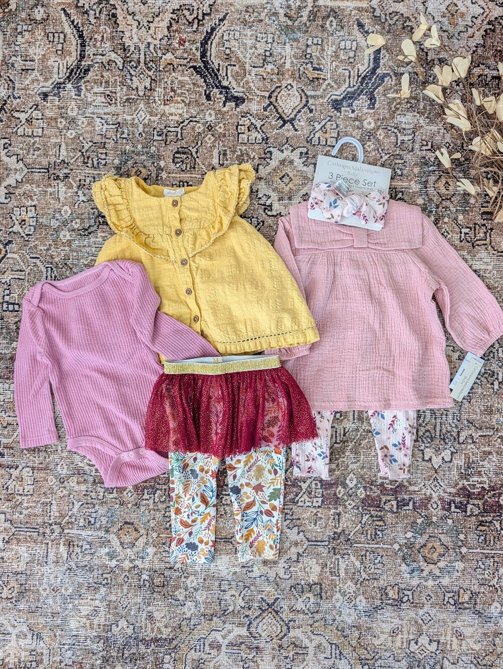 Baby girl Fall mini bundle 12m